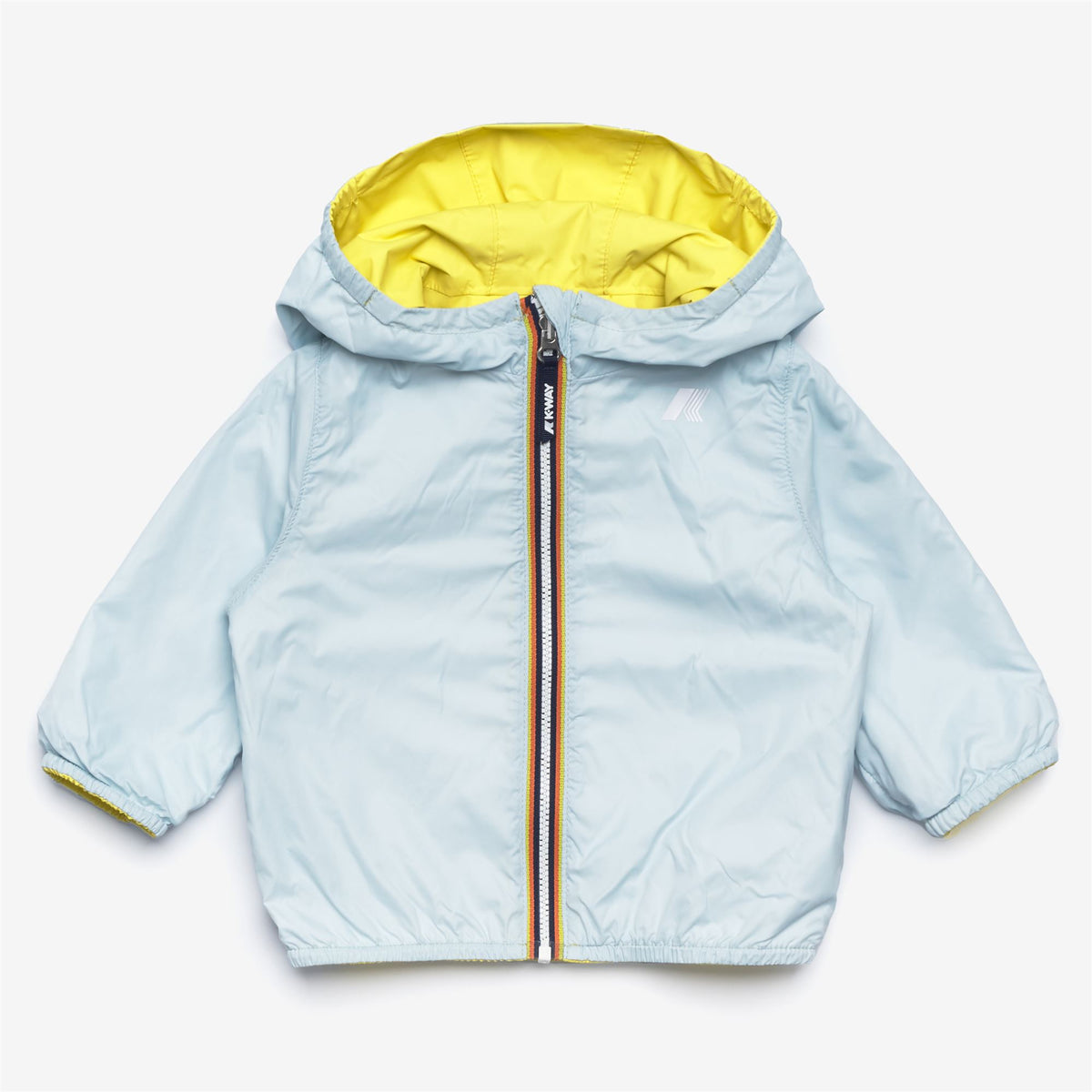 Jackets_KID UNISEX_E. JAKE PLUS.2 DOUBLE_Short_Green Acacia - Blue Baby - Commercial 1