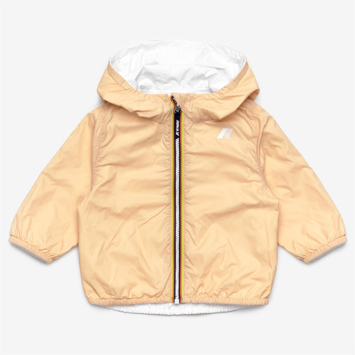 Giacca Ripiegabile Reversibile Beige Grigia per Bambini 1