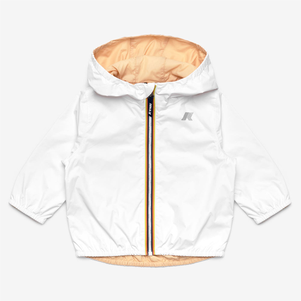 Beige grey Kids Reversible Packable Jacket 02