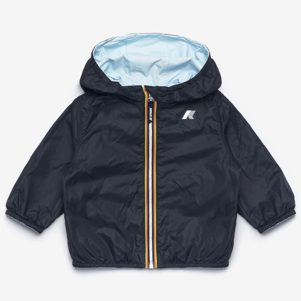 Blue Baby Kid's Reversible Waterproof Short Jacket 02