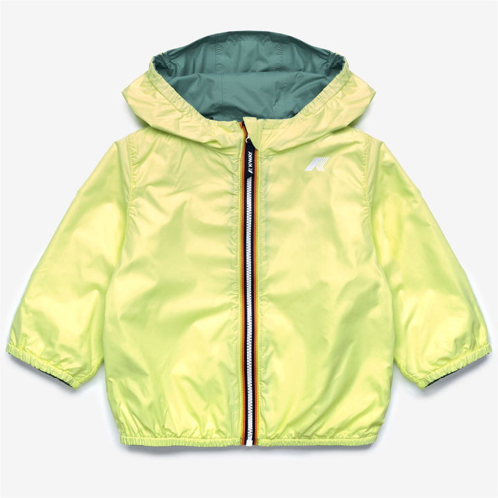 E. JAKE PLUS.2 DOUBLE Chaquetas Corto Niño unisex Green Mine-Yellow Lime 3