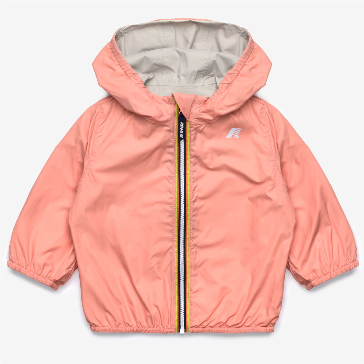 Jackets_Kid unisex_E. JAKE PLUS.2 DOUBLE_Short_BEIGE LT - Pink Pamplemousse - Commercial 2