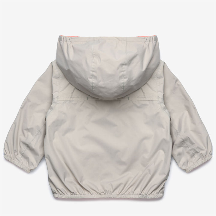 E. JAKE PLUS.2 DOUBLE Chaquetas Corto Niño unisex BEIGE LT-Pink Pamplemousse 4