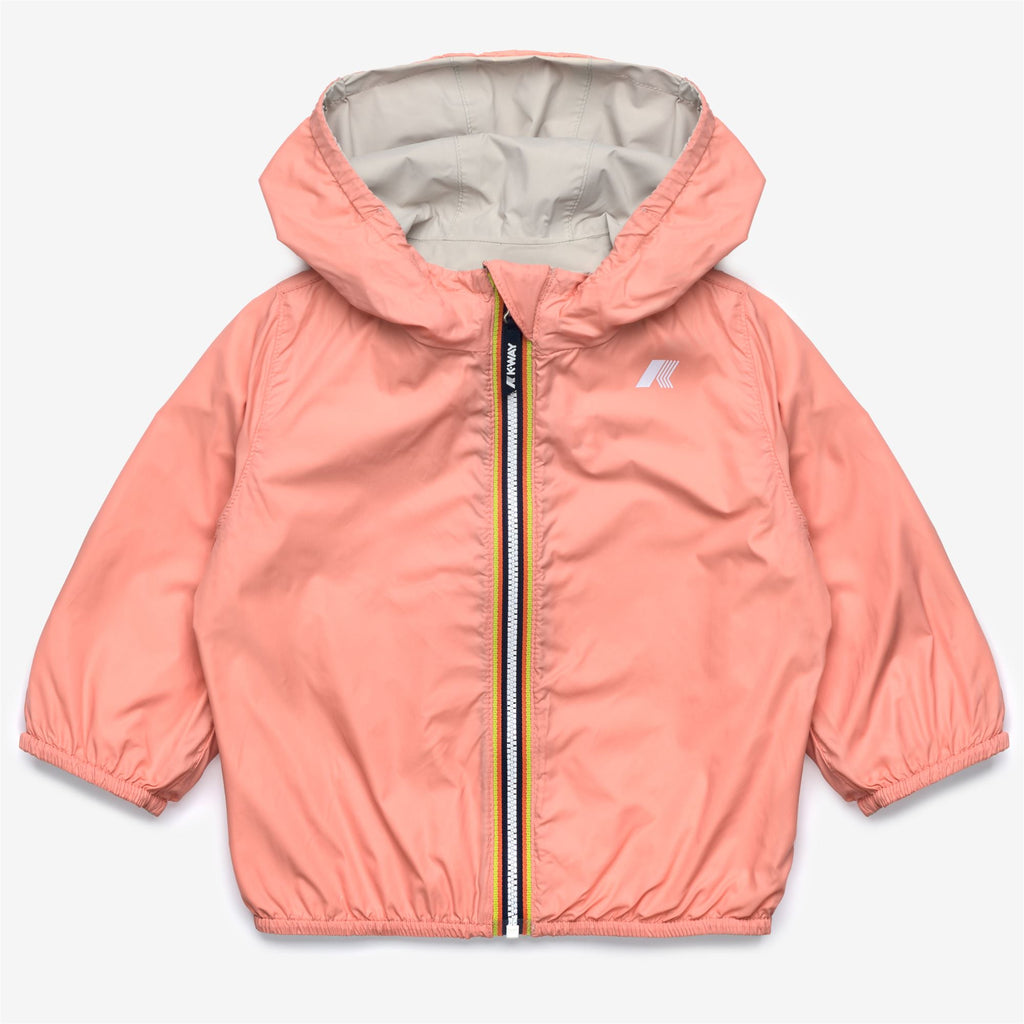 Jackets_Kid unisex_E. JAKE PLUS.2 DOUBLE_Short_BEIGE LT - Pink Pamplemousse - Commercial 3