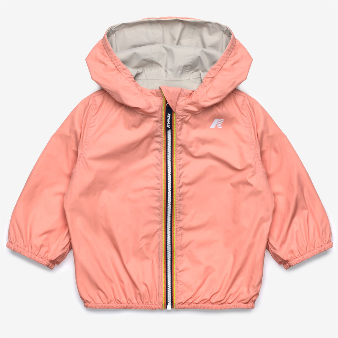 E. JAKE PLUS.2 DOUBLE Chaquetas Corto Niño unisex BEIGE LT-Pink Pamplemousse main