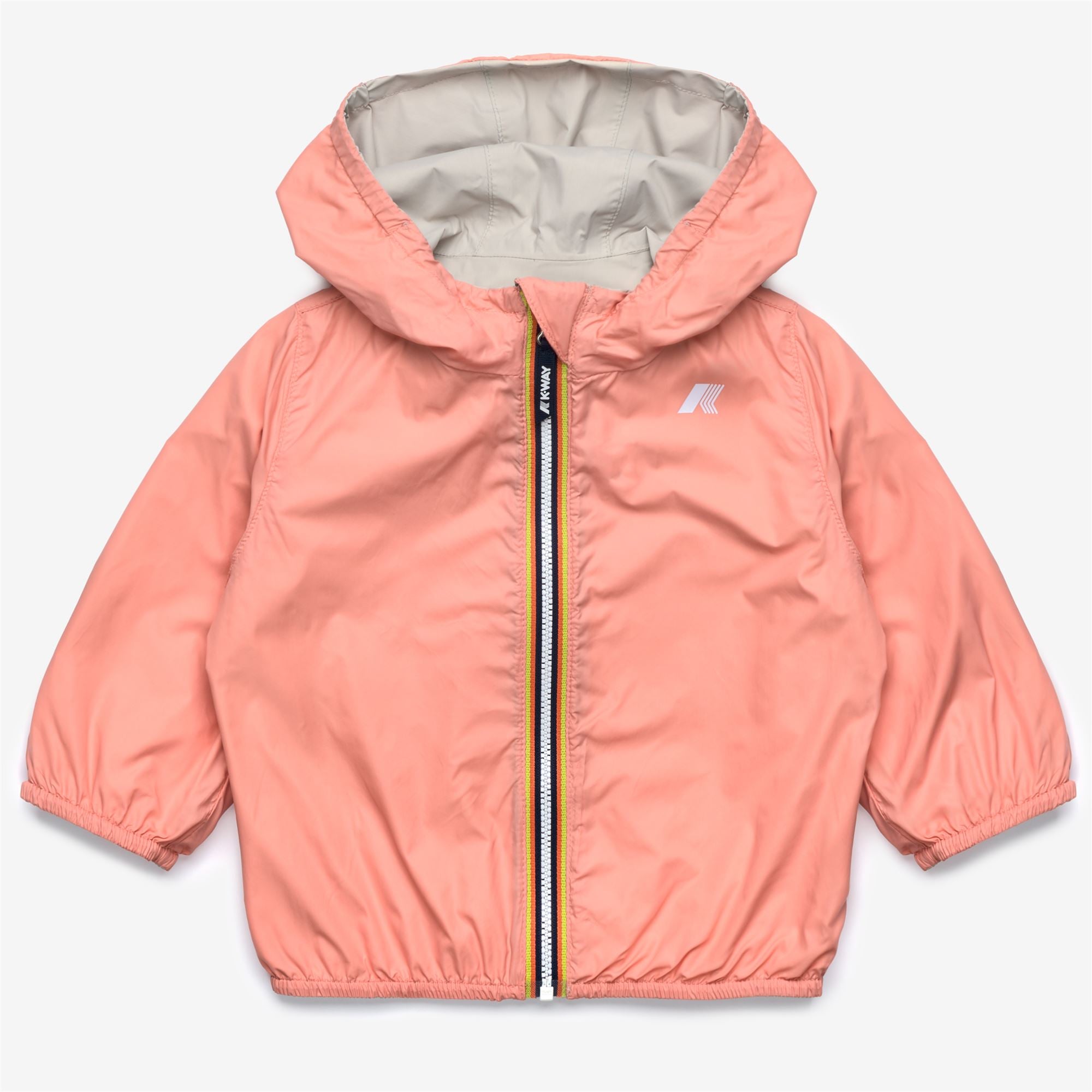 Jackets_Kid unisex_E. JAKE PLUS.2 DOUBLE_Short_BEIGE LT - Pink Pamplemousse - Commercial 3