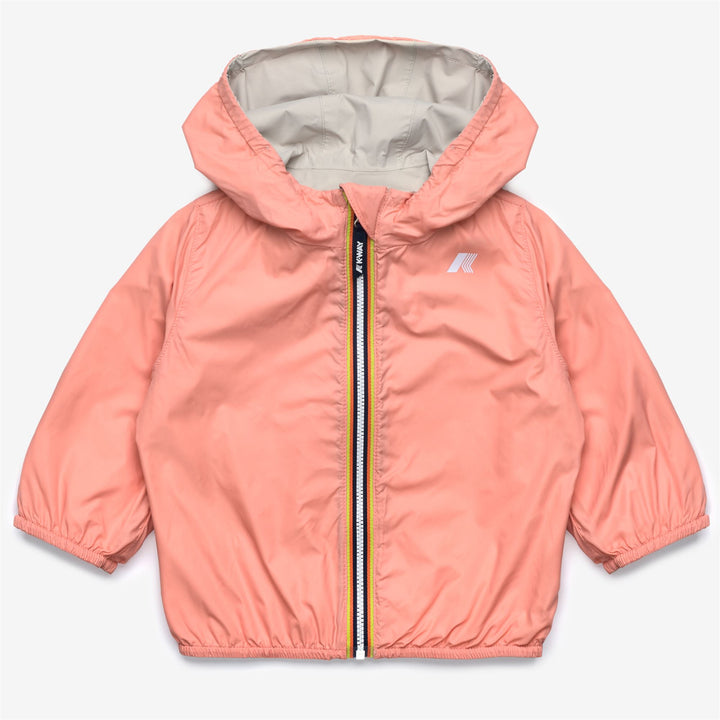 E. JAKE PLUS.2 DOUBLE Chaquetas Corto Niño unisex BEIGE LT-Pink Pamplemousse 3