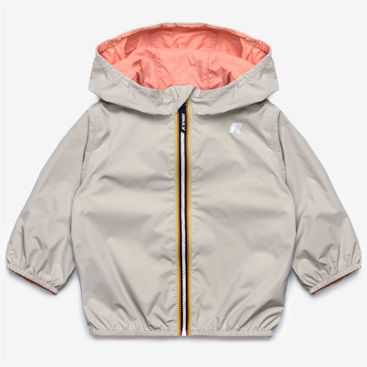 E. JAKE PLUS.2 DOUBLE Chaquetas Corto Niño unisex BEIGE LT-Pink Pamplemousse 2