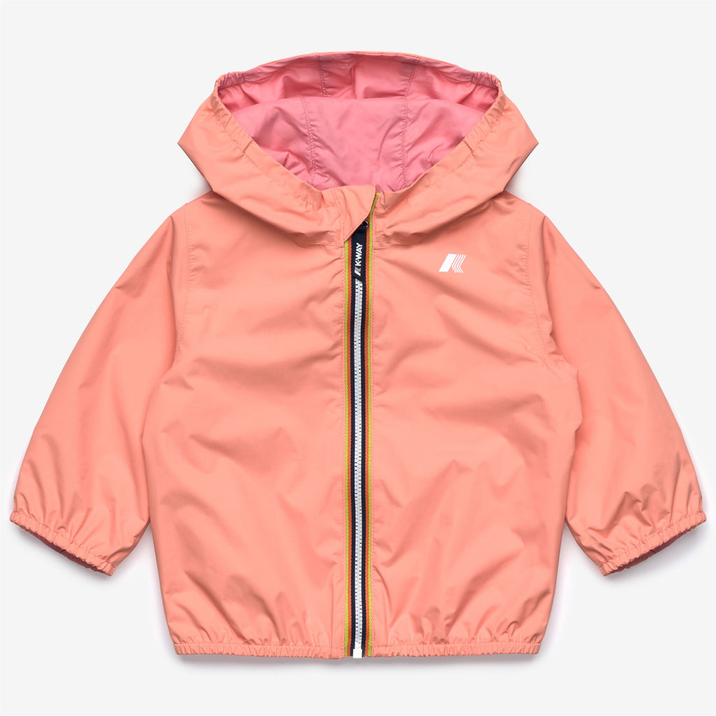 Jackets_Kid unisex_E. JAKE PLUS.2 DOUBLE_Short_Pink Pamplemousse - Pink Geranium - Commercial 1