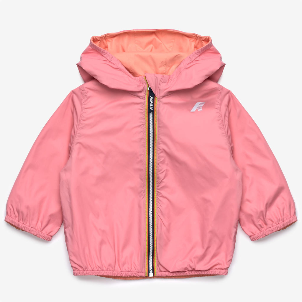 Jackets_Kid unisex_E. JAKE PLUS.2 DOUBLE_Short_Pink Pamplemousse - Pink Geranium - Commercial 3