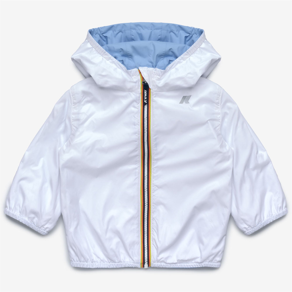 Jackets_Kid unisex_E. JAKE PLUS.2 DOUBLE_Short_Blue Cielo - White - Commercial 2