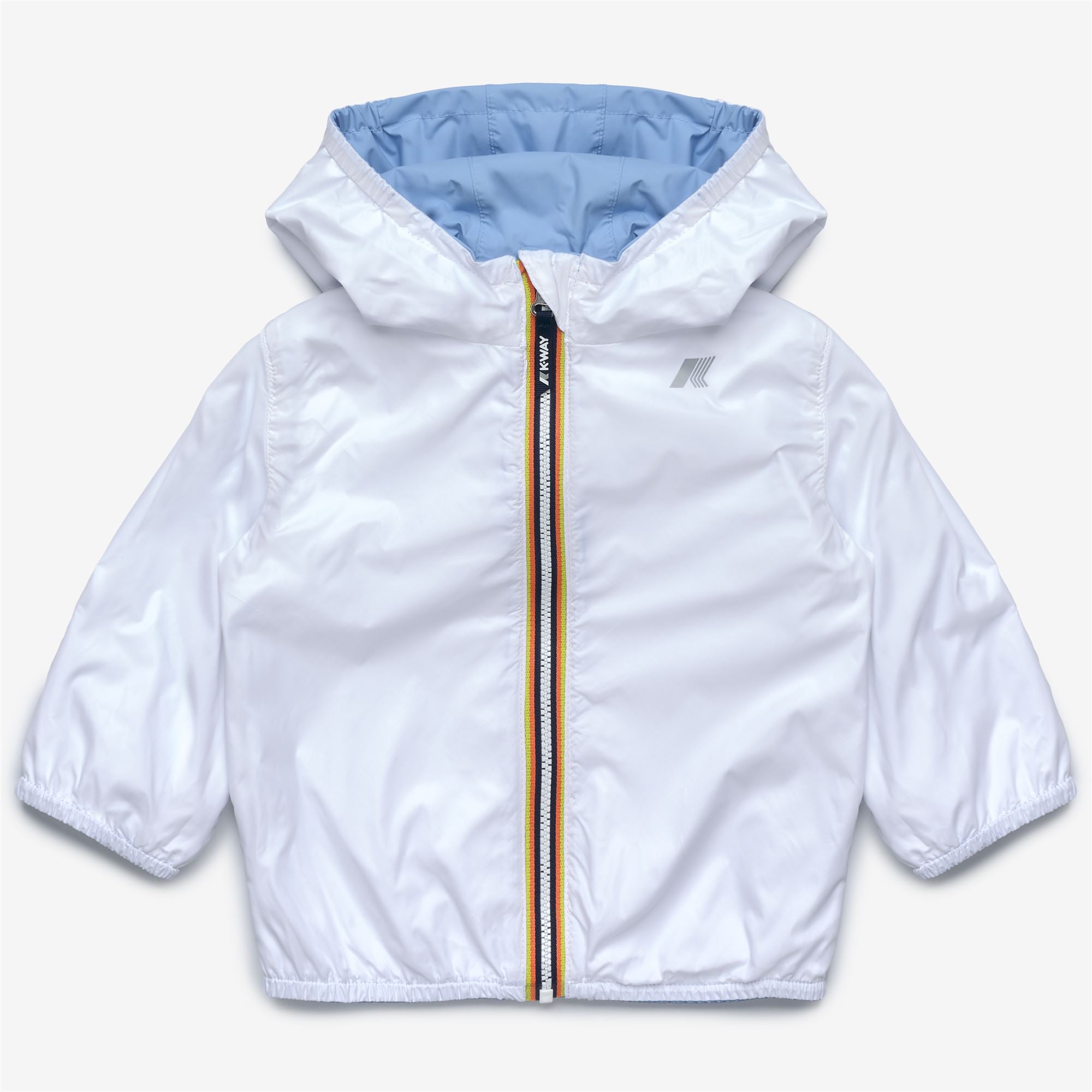 Jackets_Kid unisex_E. JAKE PLUS.2 DOUBLE_Short_Blue Cielo - White - Commercial 3