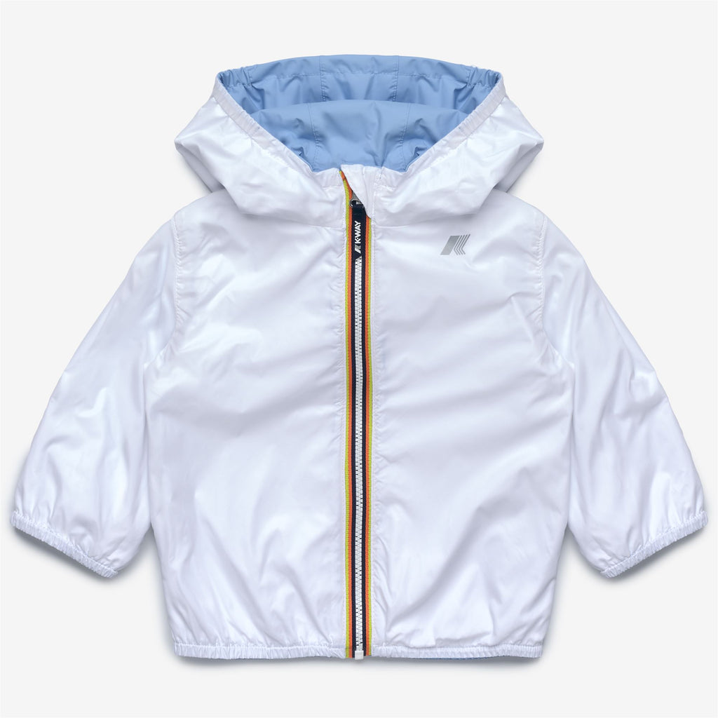 Jackets_Kid unisex_E. JAKE PLUS.2 DOUBLE_Short_Blue Cielo - White - Commercial 3