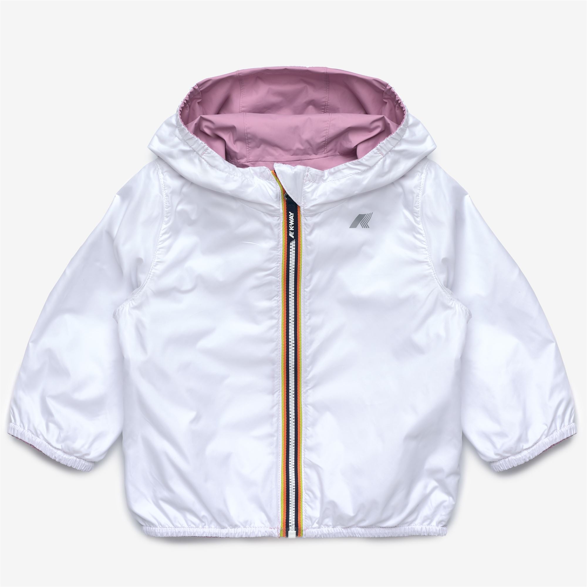Jackets_Kid unisex_E. JAKE PLUS.2 DOUBLE_Short_Violet Glicine - White - Commercial 3