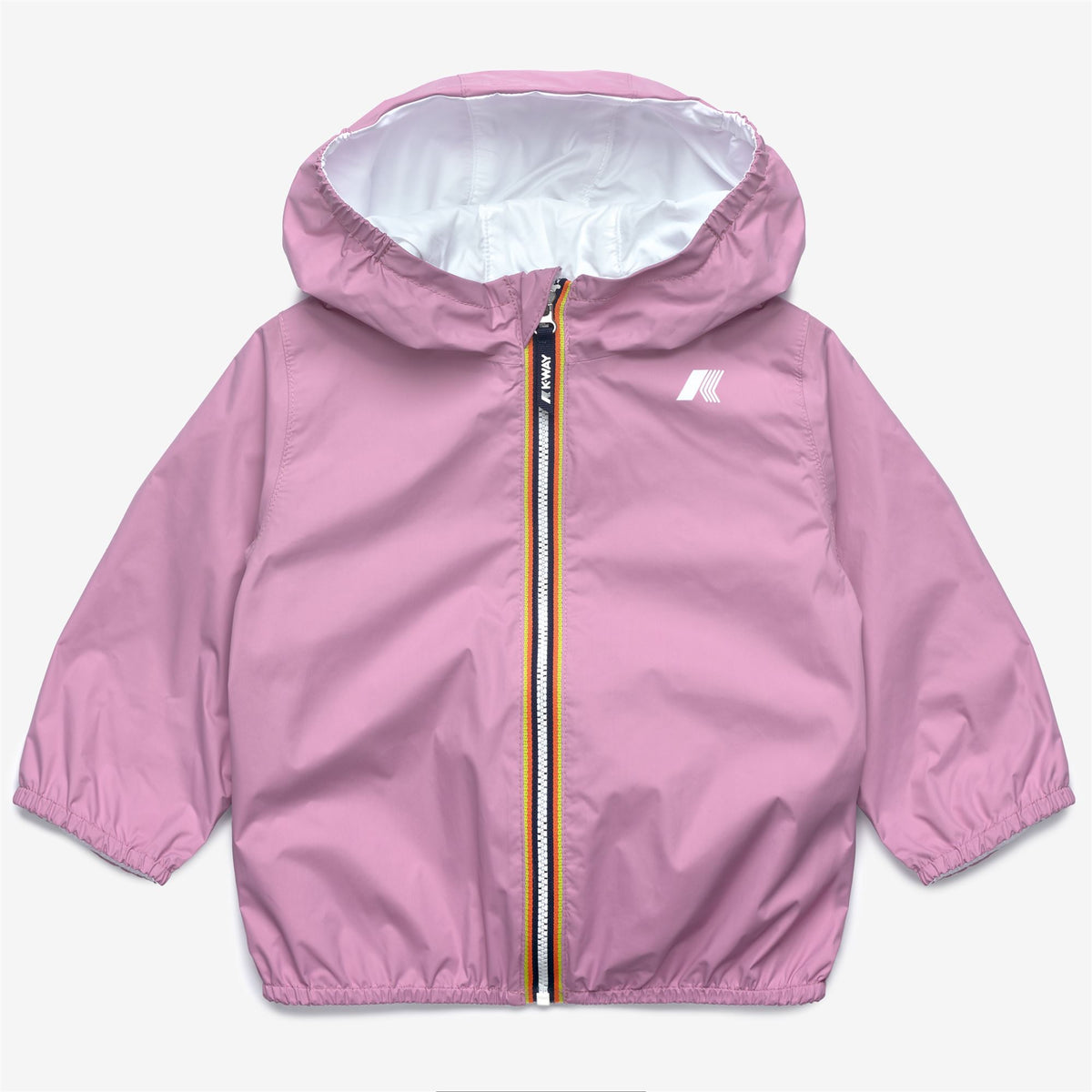 Jackets_Kid unisex_E. JAKE PLUS.2 DOUBLE_Short_Violet Glicine - White - Commercial 1