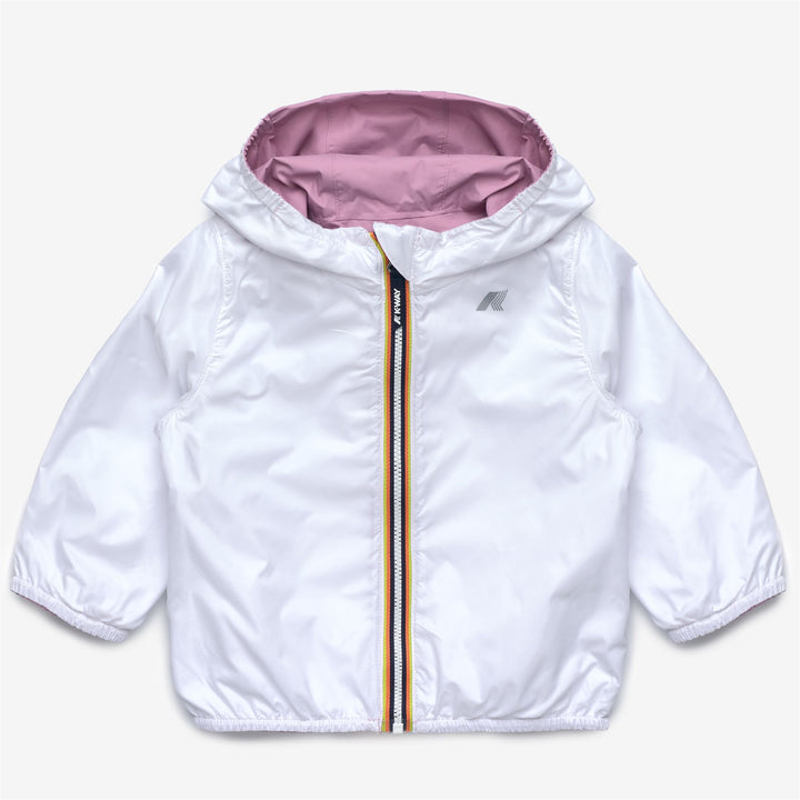 E. JAKE PLUS.2 DOUBLE Chaquetas Corto Niño unisex Violet Glicine-White 3