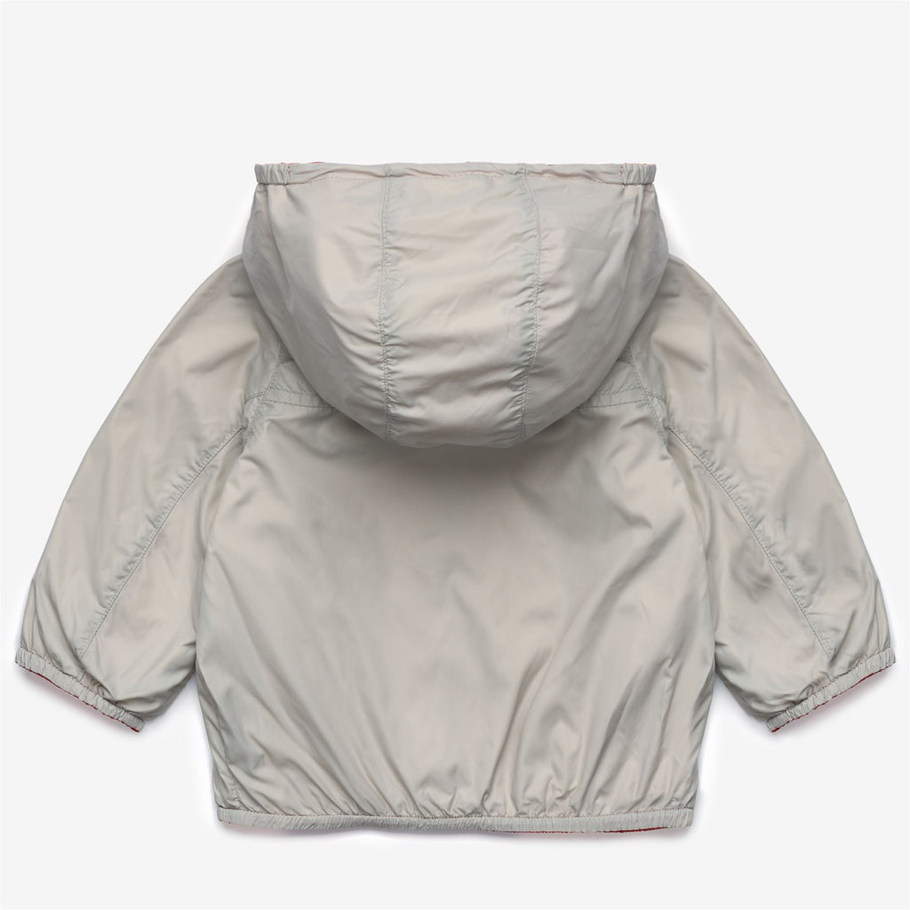 Jackets_Kid unisex_E. JAKE PLUS.2 DOUBLE_Short_Red Poppy - BEIGE LT - Commercial 4