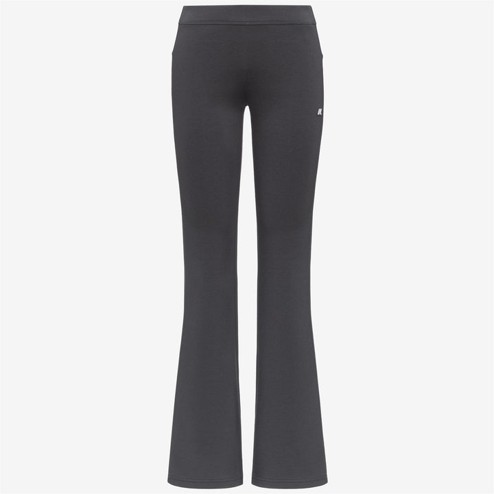 Grey Women's Flared Sport Trousers with Adjustable Waist 1