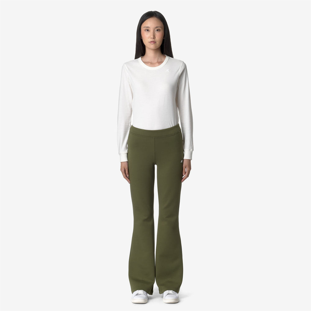 Pantaloni Sportivi Donna Verde Cipresso per Tempo Libero e Sport 02