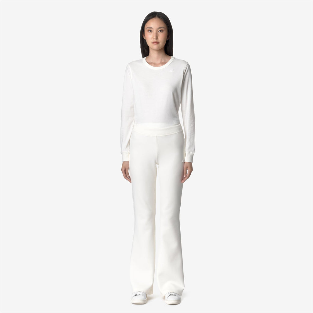 Pants_WOMAN_JENNY LIGHT SPACER_Sport Trousers_White Gardenia - Commercial 4