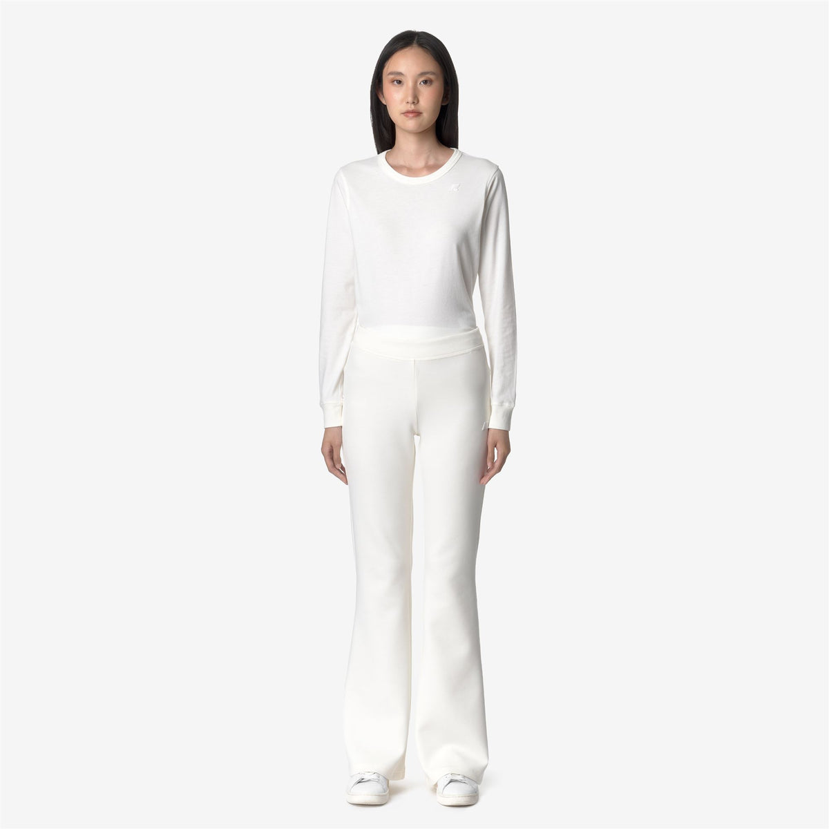 Pants_WOMAN_JENNY LIGHT SPACER_Sport Trousers_White Gardenia - Commercial 4