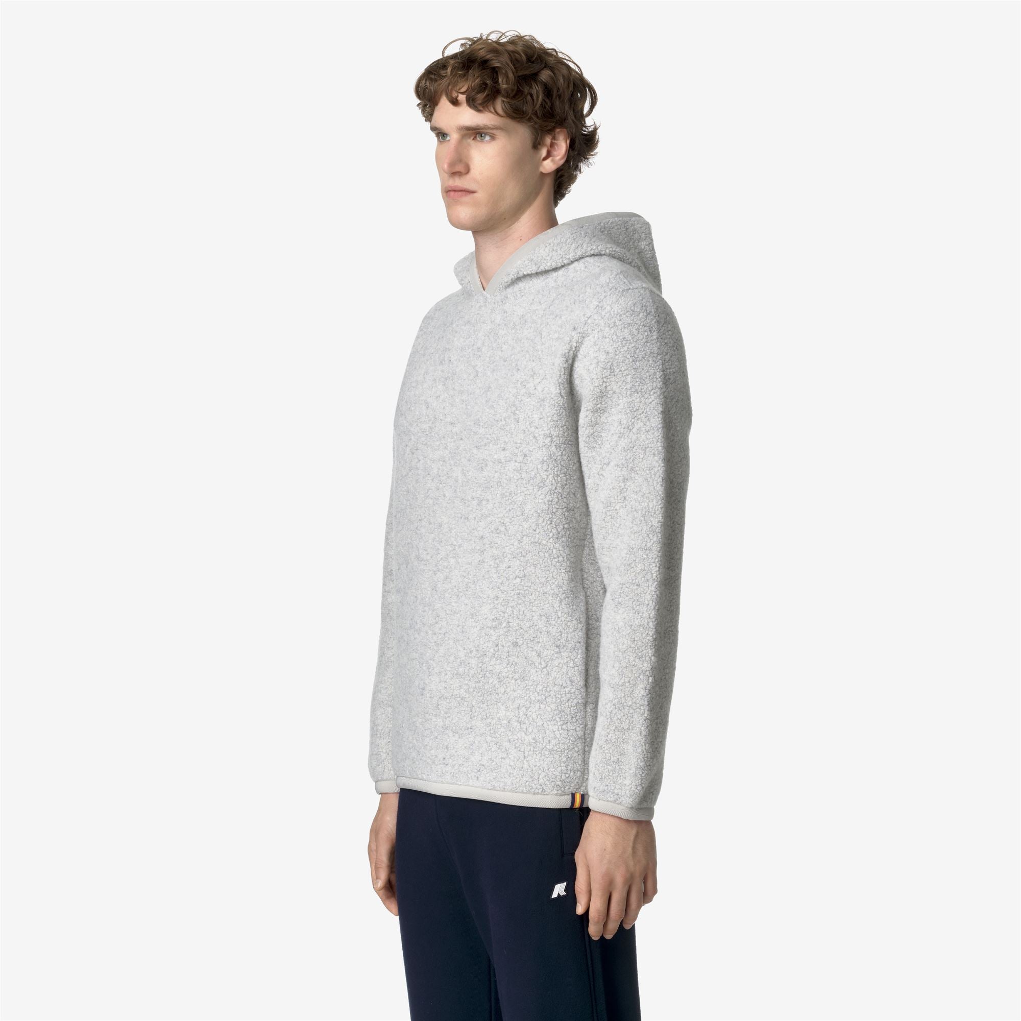 Fleece_MAN_ERNIE WOOL FLEECE_Pull Over_Lt grey mel - Grey Mid - Commercial 5