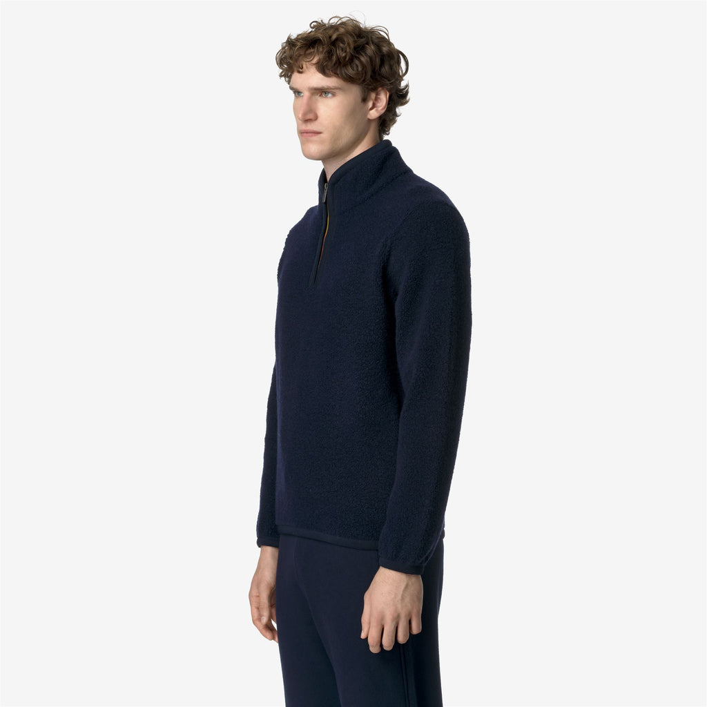 Fleece_MAN_ERN WOOL FLEECE_Pull Over_Blue Depth - Commercial 5