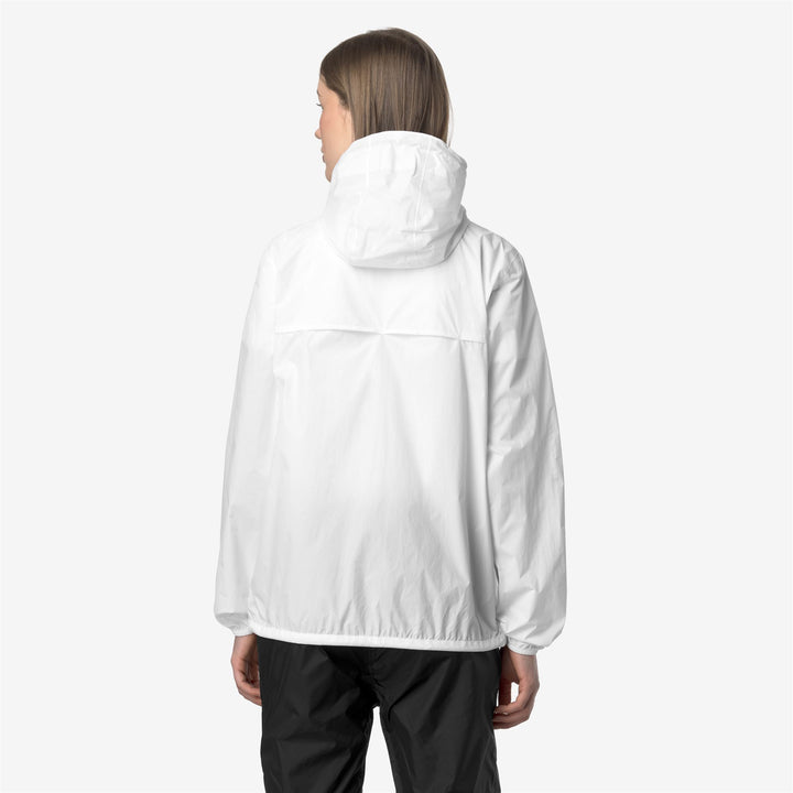 Grey White Unisex Packable Weather-Resistant Jacket 6