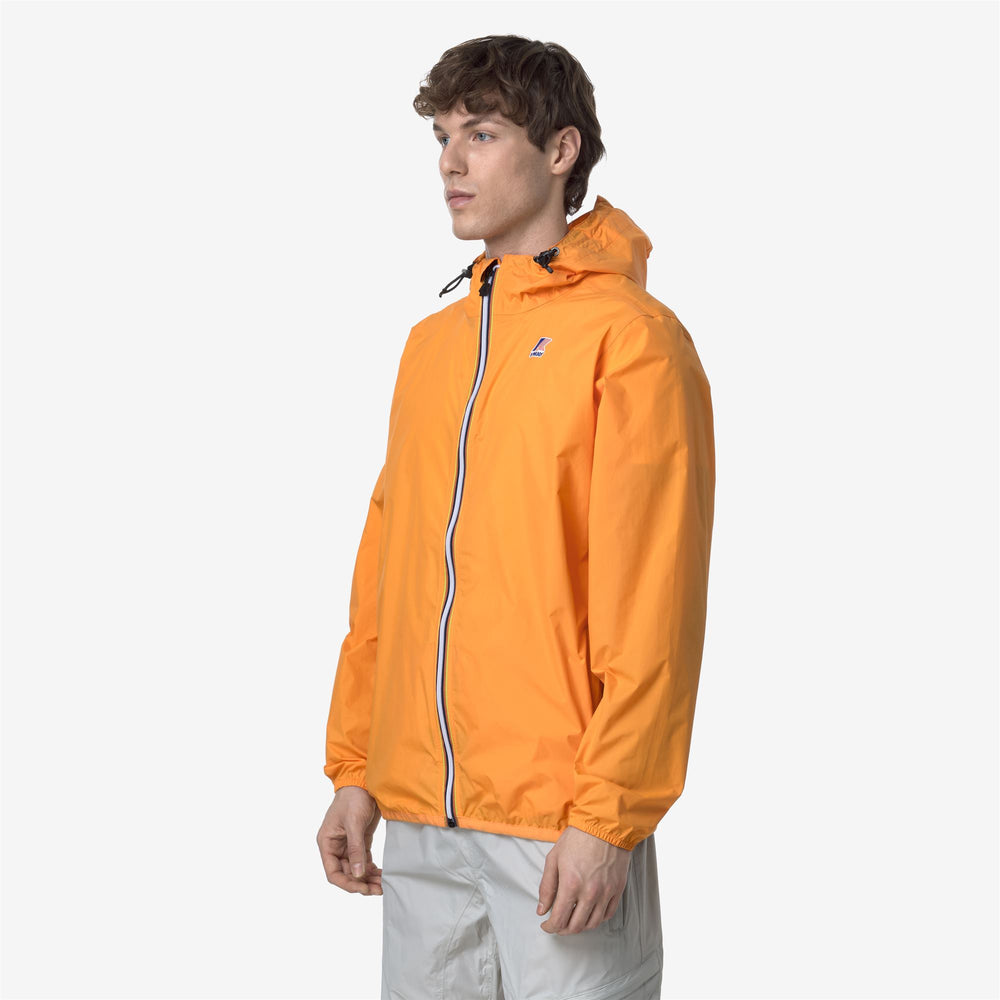Orange Unisex Packable Weather-Resistant Jacket 02