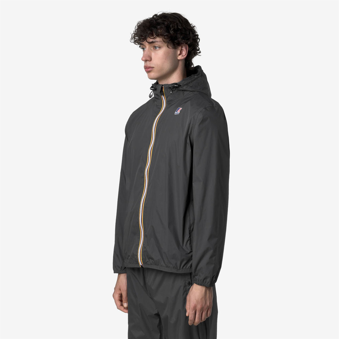 Chaqueta unisex gris plegable y resistente a la intemperie K-Way main