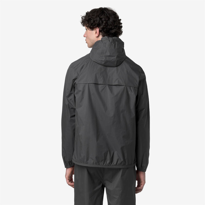 Chaqueta unisex gris plegable y resistente a la intemperie K-Way 6