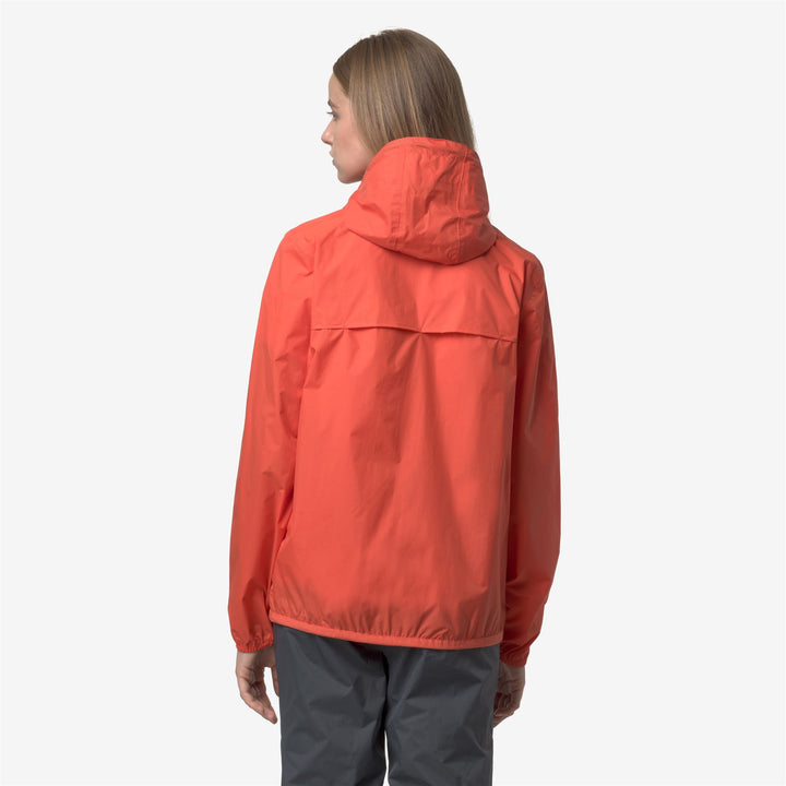 Chaqueta intermedia unisex plegable, resistente a la intemperie, de color naranja 6
