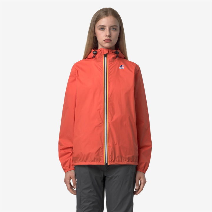 Chaqueta intermedia unisex plegable, resistente a la intemperie, de color naranja 4