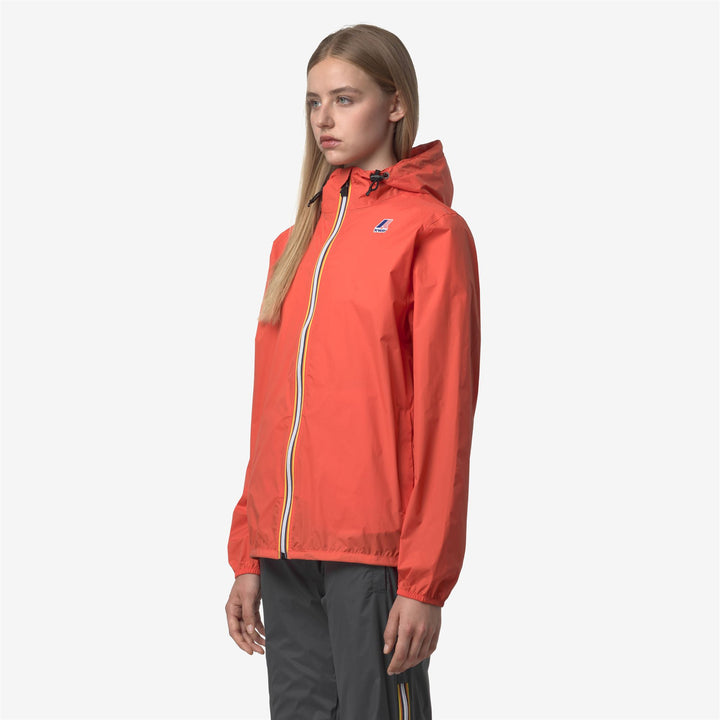 Orange unisex packable weather-resistant mid jacket 2