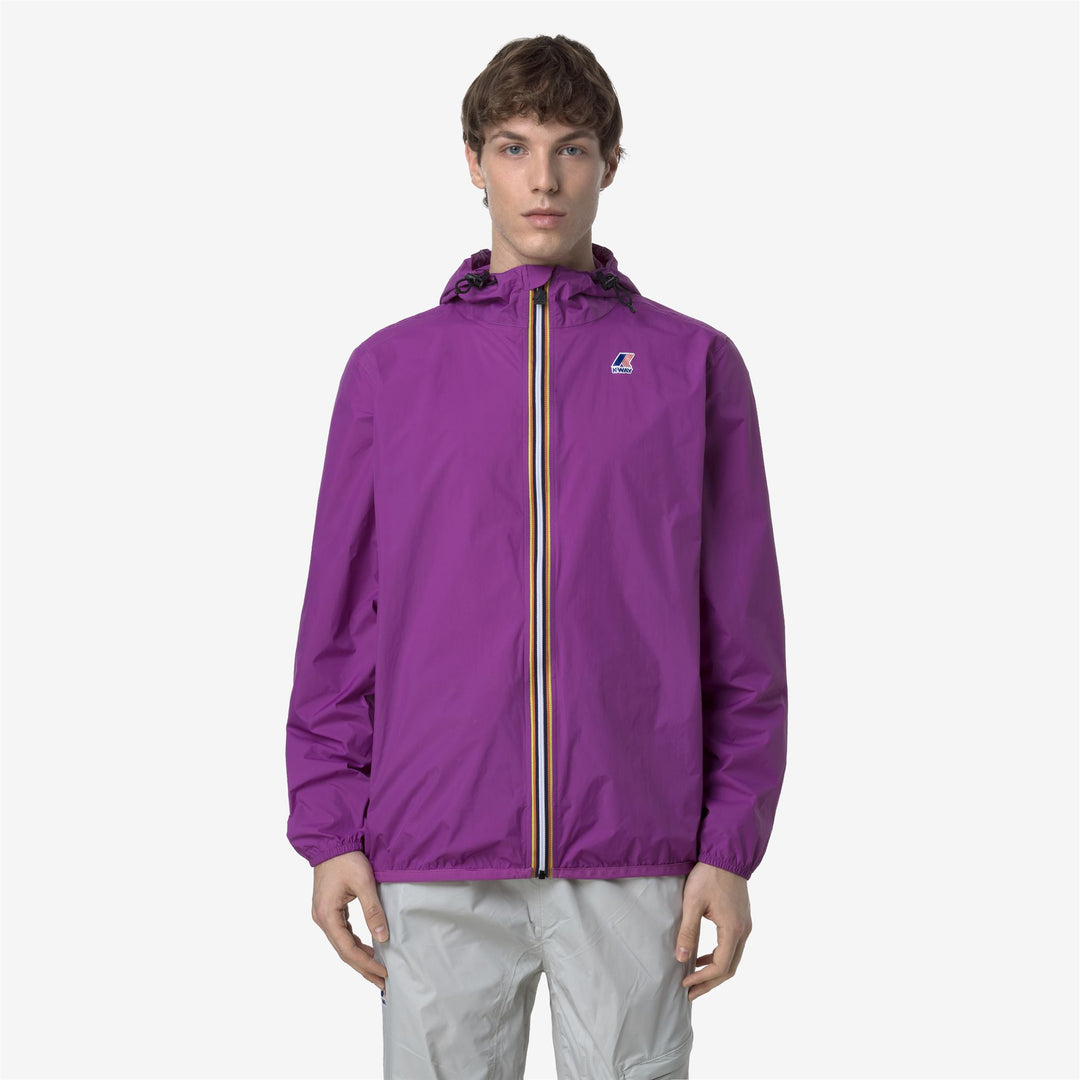 Chaqueta violeta unisex resistente al agua y plegable main