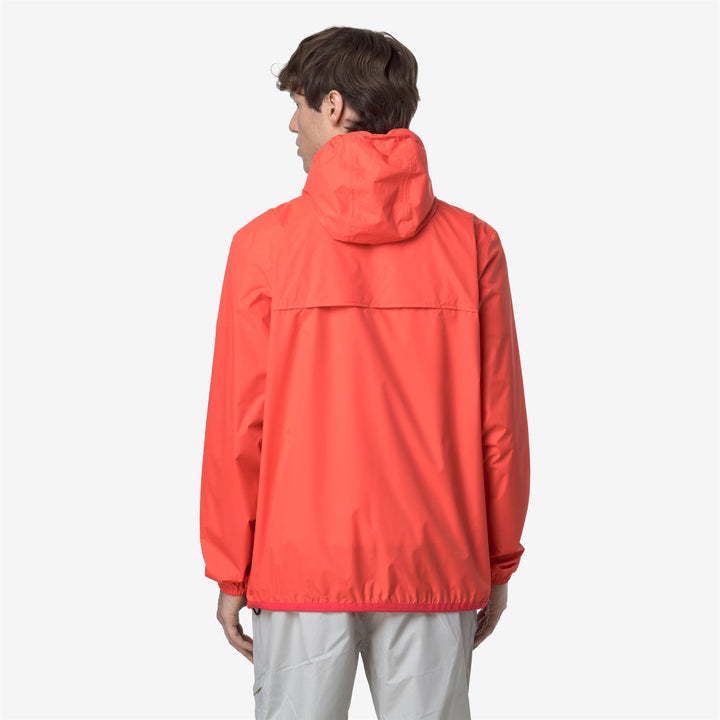 Chaqueta roja unisex resistente al clima y plegable 6