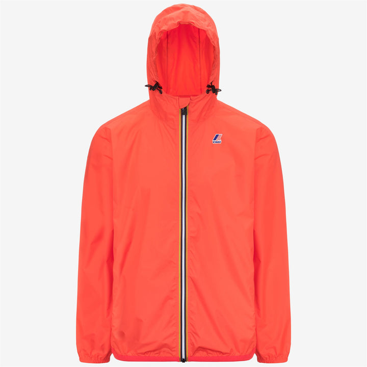 Chaqueta roja unisex resistente al clima y plegable 1