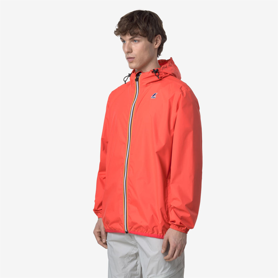 Chaqueta roja unisex resistente al clima y plegable main