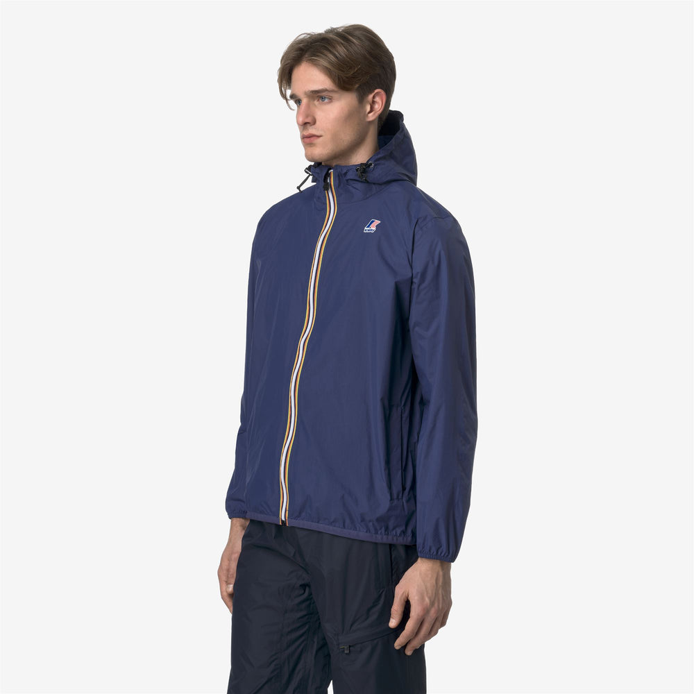 Chaqueta unisex plegable resistente al clima azul cobalto 02