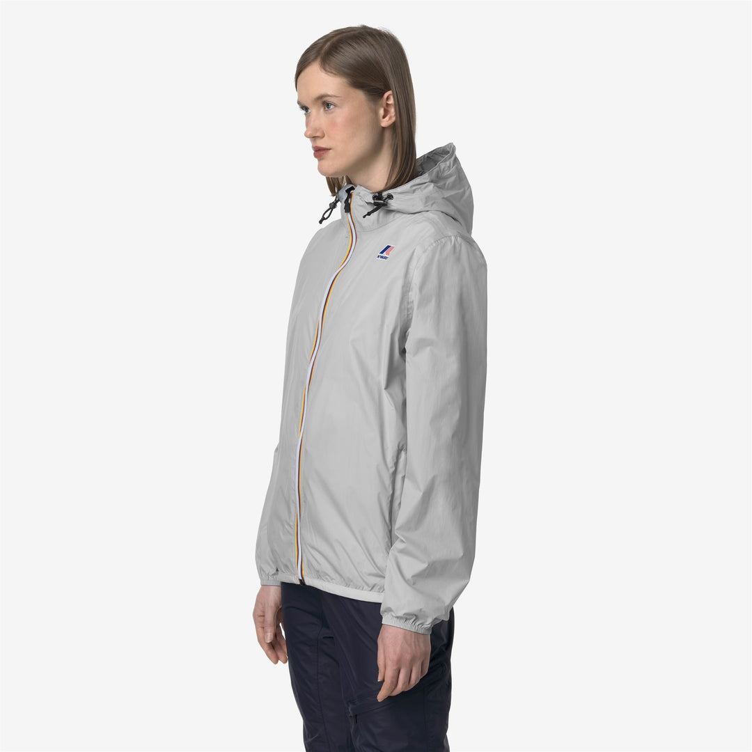Chaqueta gris unisex resistente al clima y plegable main