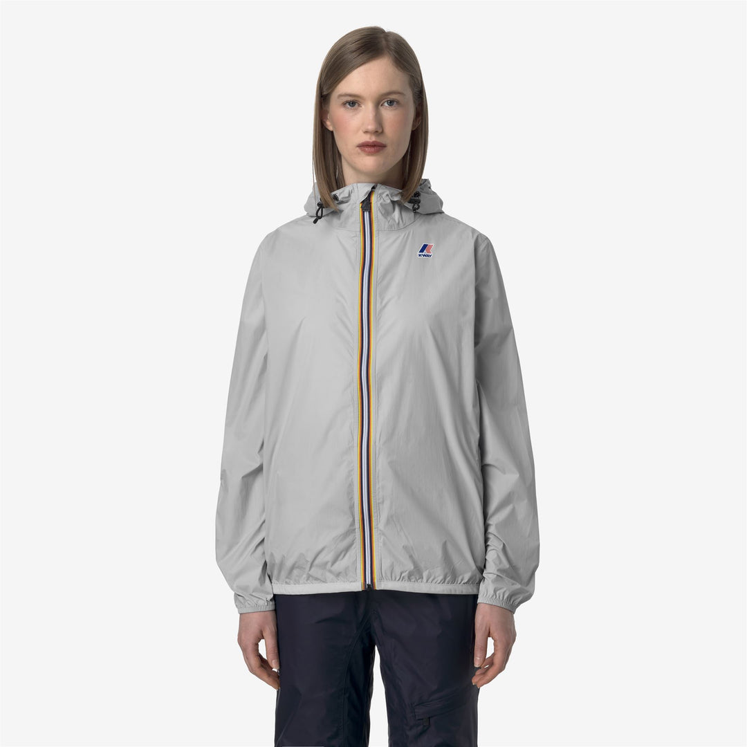 Chaqueta gris unisex resistente al clima y plegable main