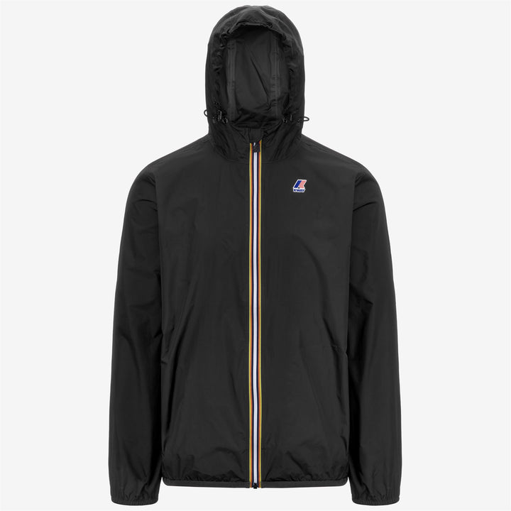 Chaqueta unisex plegable resistente al clima negra y gris 1