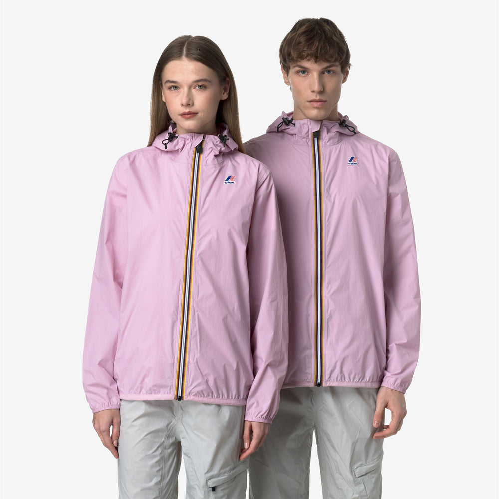 Lavender pink Unisex Packable Weather-Resistant Jacket 02