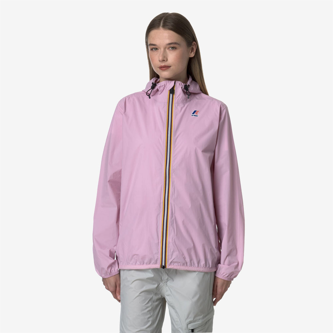 Chaqueta unisex plegable resistente al clima color lavanda rosa main
