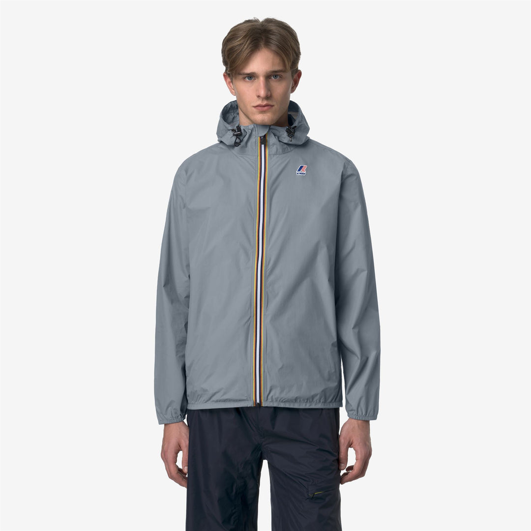 Giacca Unisex Pieghevole Resistente Alle Intemperie Blu Grigio main