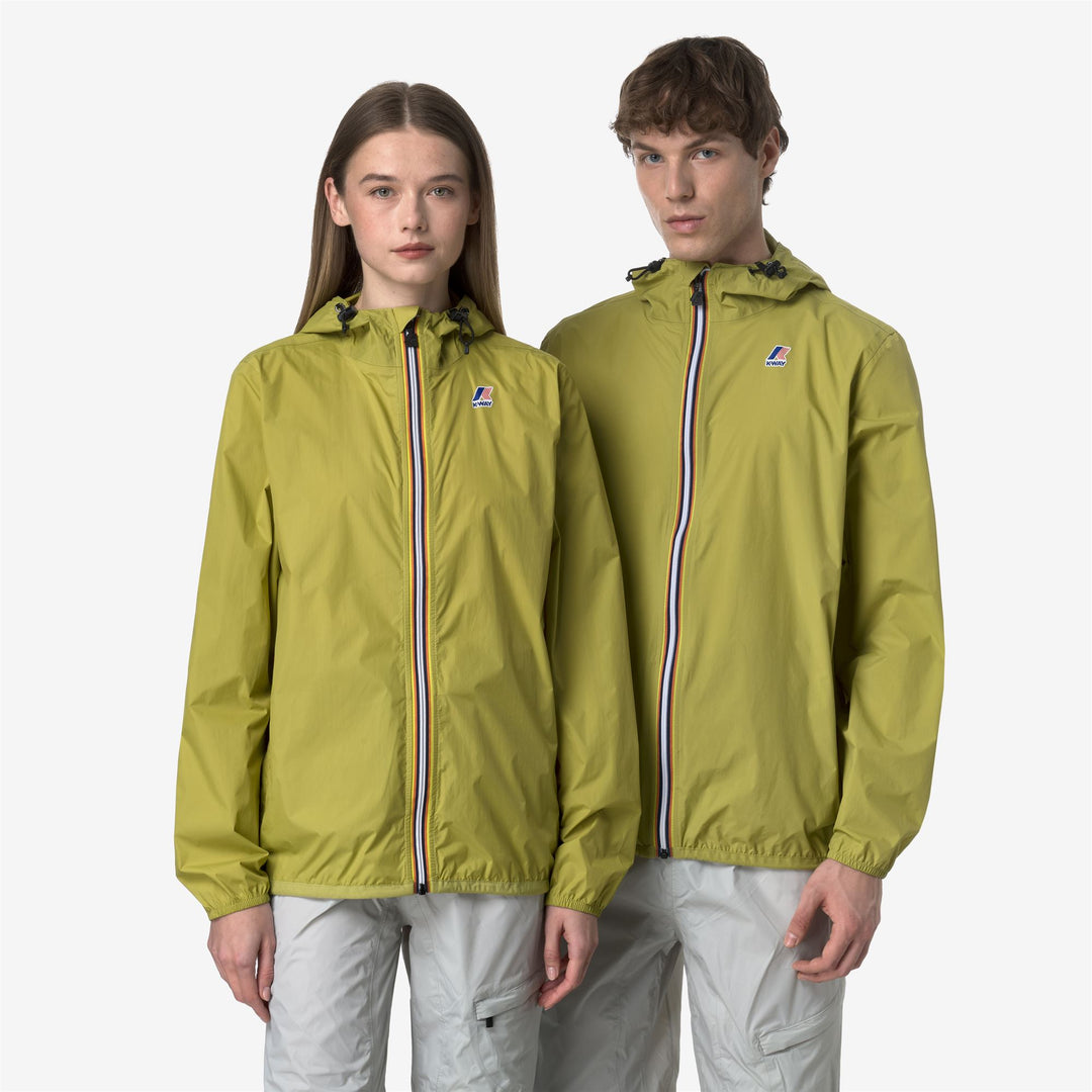 Chaqueta unisex plegable resistente al clima verde musgo main