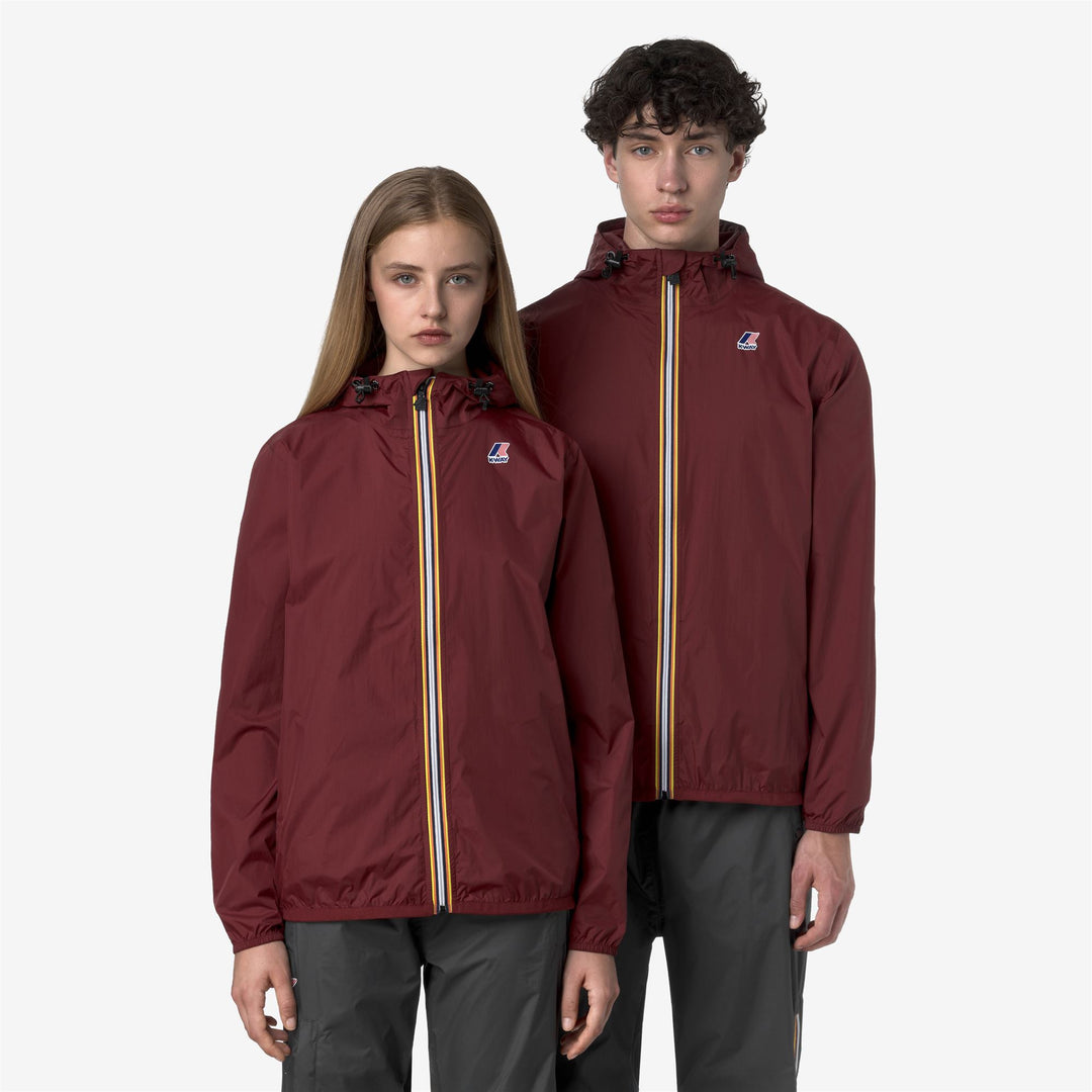 Chaqueta impermeable unisex roja K-Way Claude Mid main