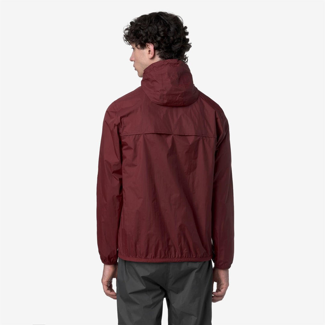 Chaqueta impermeable unisex roja K-Way Claude Mid main