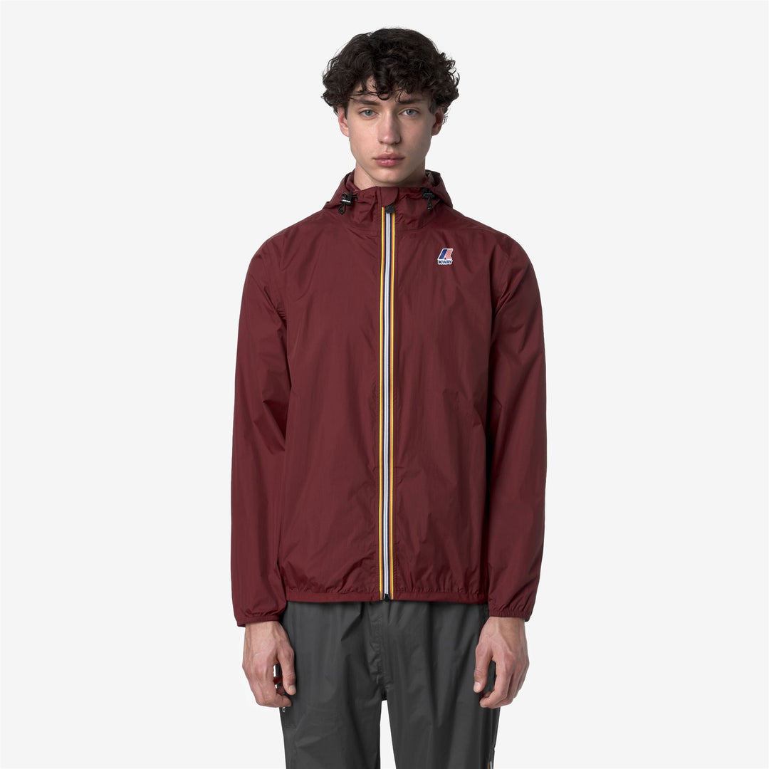 Chaqueta impermeable unisex roja K-Way Claude Mid main