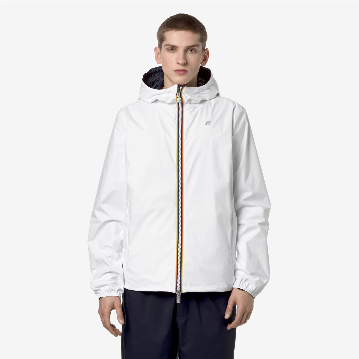 Jackets_MAN_JAKE PLUS.2 DOUBLE_Short_White - Blue Depth - Commercial 4